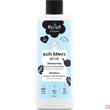 SHAMPOING POILS BLANCS POUR CHIEN ET CHAT 200 ML