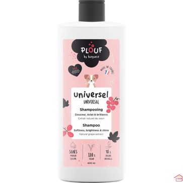 SHAMPOING UNIVERSEL POUR CHIEN ET CHAT 400 ML NETTOYANT BRILLANCE AU RAISIN