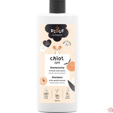 SHAMPOING POUR CHIOT PLOUF 400 ML À LA PÊCHE DOUCEUR NATURELLE