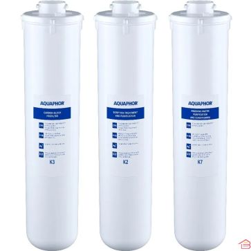 PACK DE FILTRES DE REMPLACEMENT POUR OSMOSEUR AQUAPHOR RO 202S AVEC CARTOUCHES K1 K2 K7BM