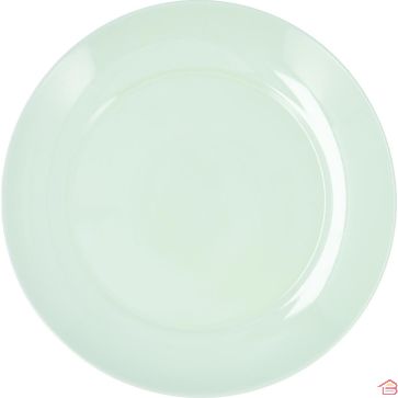ASSIETTE PLATE EN VERRE OPALE TREMPÉ VERT PARADISE VERDE 25 CM LUMINARC