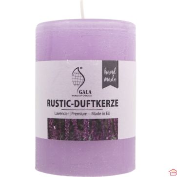BOUGIE BLOC PARFUMÉE GALA LAVANDE LILAS 10 CM