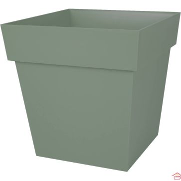 POT CARRÉ EN POLYPROPYLÈNE TOSCANE 39 CM 38 L VERT LAURIER EDA