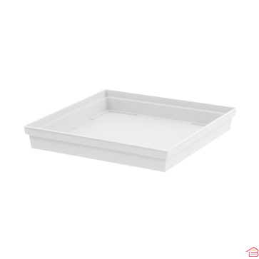 SOUCOUPE CARRÉE TOSCANE 26,7 CM BLANC EN POLYPROPYLÈNE EDA