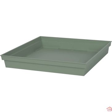 SOUCOUPE CARRÉE TOSCANE 32,6 CM VERT LAURIER EN POLYPROPYLÈNE EDA