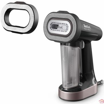 DÉFROISSEUR VAPEUR MANUEL 3 EN 1 1800 W AVEC SEMELLE CÉRAMIQUE ET ACCESSOIRES TEFAL PURE FORCE