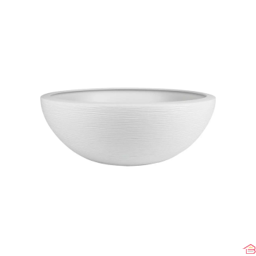 VASQUE RONDE EN POLYPROPYLÈNE BLANC CÉRUSÉ 40 CM EDA GRAPHIT UP 14,9 L