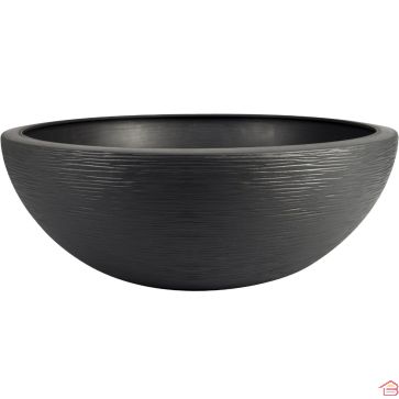 VASQUE RONDE EN POLYPROPYLÈNE GRAPHIT UP 60 CM ANTHRACITE 39 L EDA