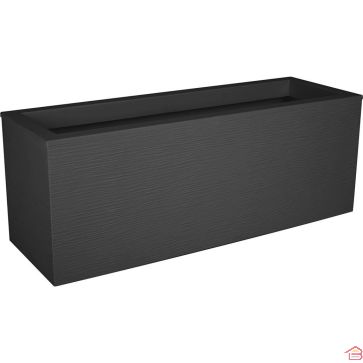 BALCONNIÈRE RECTANGULAIRE EN POLYPROPYLÈNE GRAPHIT UP 59 CM ANTHRACITE 25 L EDA