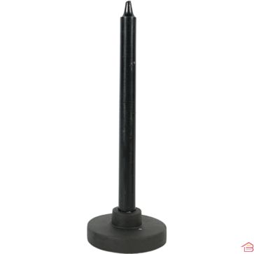 LOT DE 12 BOUGIES LONGUES TINY EN CIRE NOIRE 14 CM