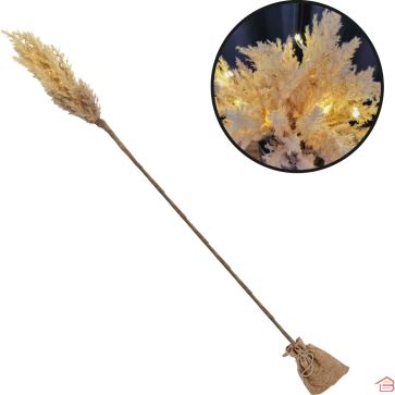 BRANCHE ARTIFICIELLE LED À PILES MARRON CLAIR 90 CM ASTILBE DÉCORATIVE