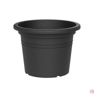POT DE FLEURS ROND ANTHRACITE 20 CM TERA