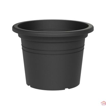 POT DE FLEURS ROND ANTHRACITE 30 CM TERA