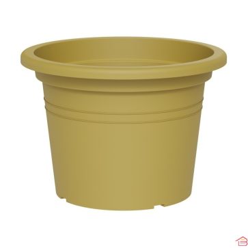 POT DE FLEUR ROND OCRE 40 CM TERA