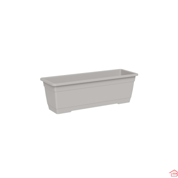 JARDINIÈRE RECTANGULAIRE BIRKA 40 CM NUAGE AVEC SOUCOUPE INTÉGRÉE TERA