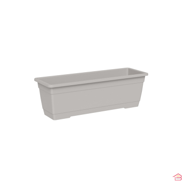 JARDINIÈRE RECTANGULAIRE BIRKA 50 CM NUAGE AVEC SOUCOUPE INTÉGRÉE TERA