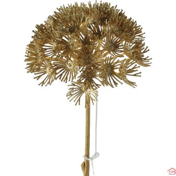 PLANTE ARTIFICIELLE LED DORÉE À PILES 70 CM