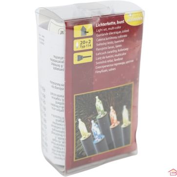 GUIRLANDE LUMINEUSE DE NOËL 20 LAMPES 7,35 M PRISE UE DECO HEITMANN