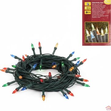 GUIRLANDE LUMINEUSE DE NOËL 35 LAMPES MULTICOLORES AVEC PRISE 9,6 M