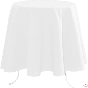 NAPPE RONDE NELSON 180 CM BLANC POLYESTER