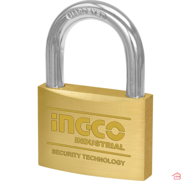 CADENAS DE SÉCURITÉ EN LAITON 40 MILLIMÈTRES HEAVY DUTY AVEC 3 CLÉS INGCO