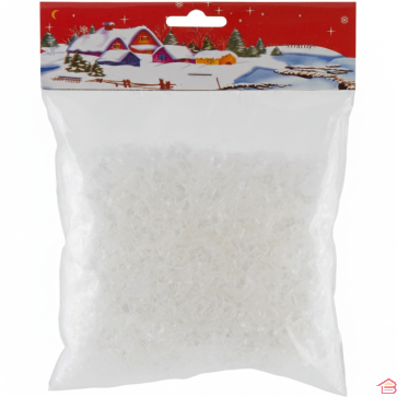 NEIGE ARTIFICIELLE DÉCORATIVE 120 GR POUR SAPIN ET DÉCORATION DE NOËL