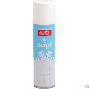 BOMBE DE NEIGE ARTIFICIELLE 250 ML ININFLAMMABLE POUR DÉCORATION DE NOËL