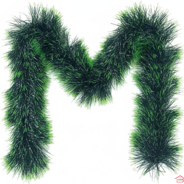 GUIRLANDE VERTE 200 CM EN POLYÉTHYLÈNE POUR DÉCORATION DE NOËL