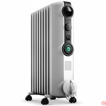 RADIATEUR À BAIN D’HUILE 9 ÉLÉMENTS 2000W BLANC DELONGHI RADIA S COMF