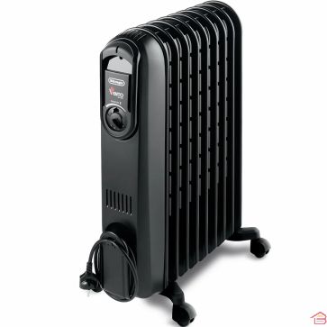 RADIATEUR À BAIN D’HUILE 9 ÉLÉMENTS 2500W NOIR DELONGHI S-COMF