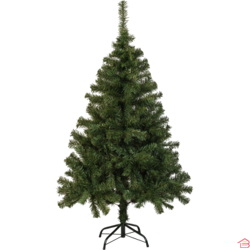 SAPIN DE NOËL ARTIFICIEL VERT 150 CM AVEC 375 BRANCHES ET PIED MÉTAL