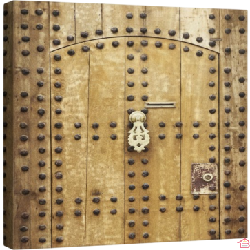 TABLEAU IMPRIMÉ PORTE SUR TOILE 30 CM X 30 CM