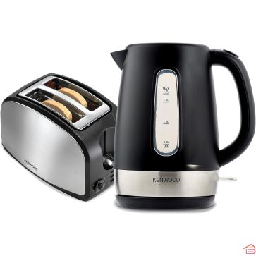 PACK BOUILLOIRE ÉLECTRIQUE 1.7L ET GRILLE-PAIN 2 TRANCHES NOIR ARGENT KENWOOD