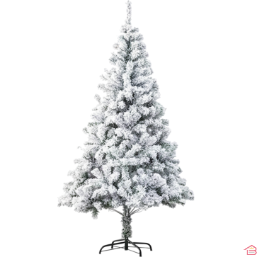 SAPIN DE NOËL LUXE ENNEIGÉ 2,10 M AVEC 800 BRANCHES