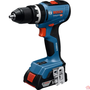 PERCEUSE VISSEUSE À PERCUSSION SANS FIL BOSCH GSB 18 V 65 NEWTON METRE AVEC DEUX BATTERIES 2 AMPÈRES HEURE