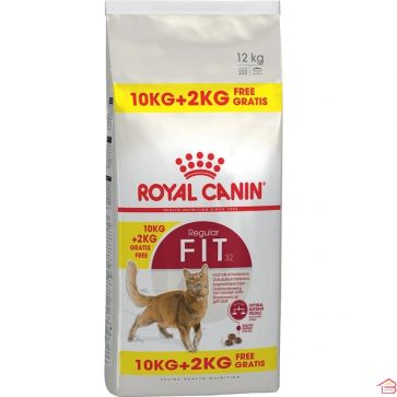 CROQUETTES POUR CHAT ADULTE ROYAL CANIN FIT 32 10 KG + 2 KG OFFERTS