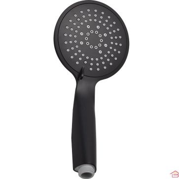 DOUCHETTE DE DOUCHE 5 FONCTIONS NOIR MAT EN ABS ET PVC