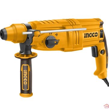 MARTEAU ROTATIF ÉLECTRIQUE INGCO 800 W AVEC MANDRIN SDS PLUS, FORETS ET BURINS