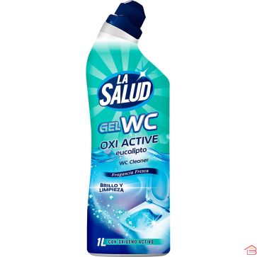 GEL NETTOYANT POUR TOILETTES PARFUM PIN ET EUCALYPTUS 1 LITRE NETTOYANT DÉSODORISANT LA SALUD