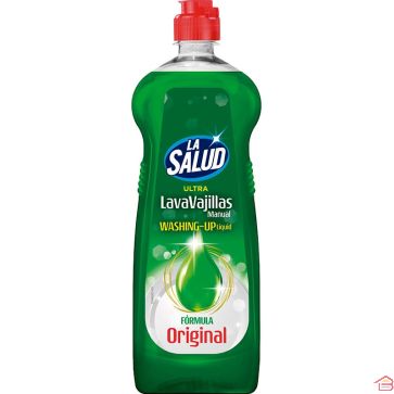 LIQUIDE VAISSELLE ORIGINAL 1 LITRE NETTOYANT BRILLANT ANTI-GRAISSE LA SALUD