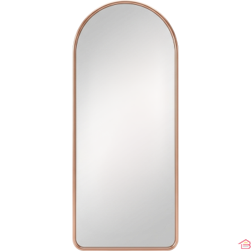 MIROIR MURAL RECTANGULAIRE AUX ANGLES ARRONDIS 100 X 40 CENTIMÈTRES FINITION BRONZE
