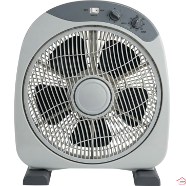 VENTILATEUR À POSER GRIS DIAMÈTRE 30 CM 3 VITESSES AVEC MINUTERIE 40 W GENERAL