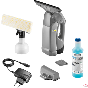 NETTOYEUR DE VITRES SANS FIL À BATTERIE LITHIUM-ION 280 MM POUR SURFACES LISSES KÄRCHER WVP 10 PROFESSIONNEL COLORIS ANTHRACITE