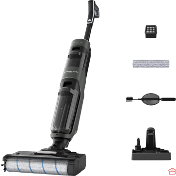 ASPIRATEUR LAVEUR SANS FIL EAU ET POUSSIÈRE X-CLEAN 4 ROWENTA NOIR ET GRIS ANTHRACITE