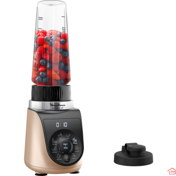 MINI BLENDER MOULINEX BLEND UP 1000 W AVEC 8 PROGRAMMES AUTOMATIQUES ET BOUTEILLE NOMADE LM190AF0