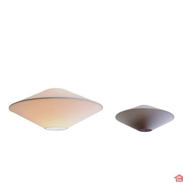 CHAPEAU ABATJOUR PR SUSPENSION BLC D40 H20CM