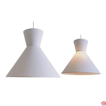 CHAPEAU ABATJOUR PR SUSPENSION BLC D50 H43CM