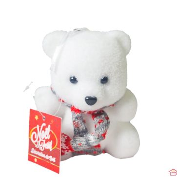 FIGURINE OURSON DE NOEL 13CM