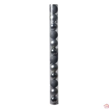 BOULE DE NOËL DIAM 5CM X12PCS - COLORIS ARGENT