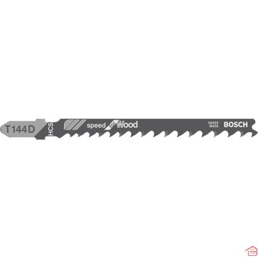 JEU DE 5 LAMES DE SCIE SAUTEUSE POUR COUPE RAPIDE DU BOIS MODÈLE T 144 D